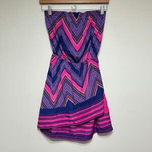 Express Y2K Strapless Mini Party Dress